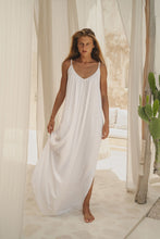 Load image into Gallery viewer, Solare Maxi Slip Dress White
