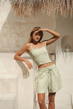 Load image into Gallery viewer, Cocos Linen Top Seafoam
