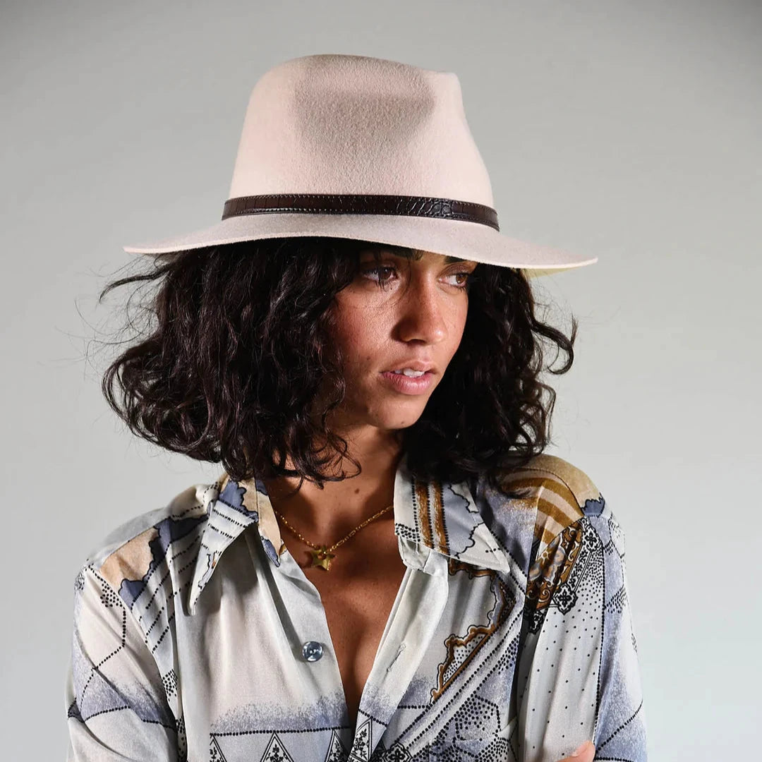 The Dingo 100% Wool Felt Hat Cream - Desert to Ocean