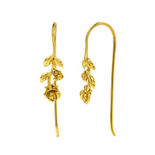 Load image into Gallery viewer, Fallen Roses Earrings Gold
