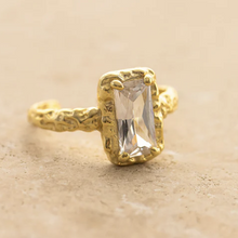 Load image into Gallery viewer, Esme Semi-Precious Stone S925 Gold Plated Ring
