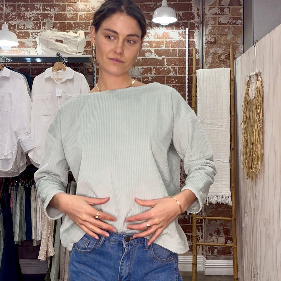 Georgia Cord Knit Seafoam