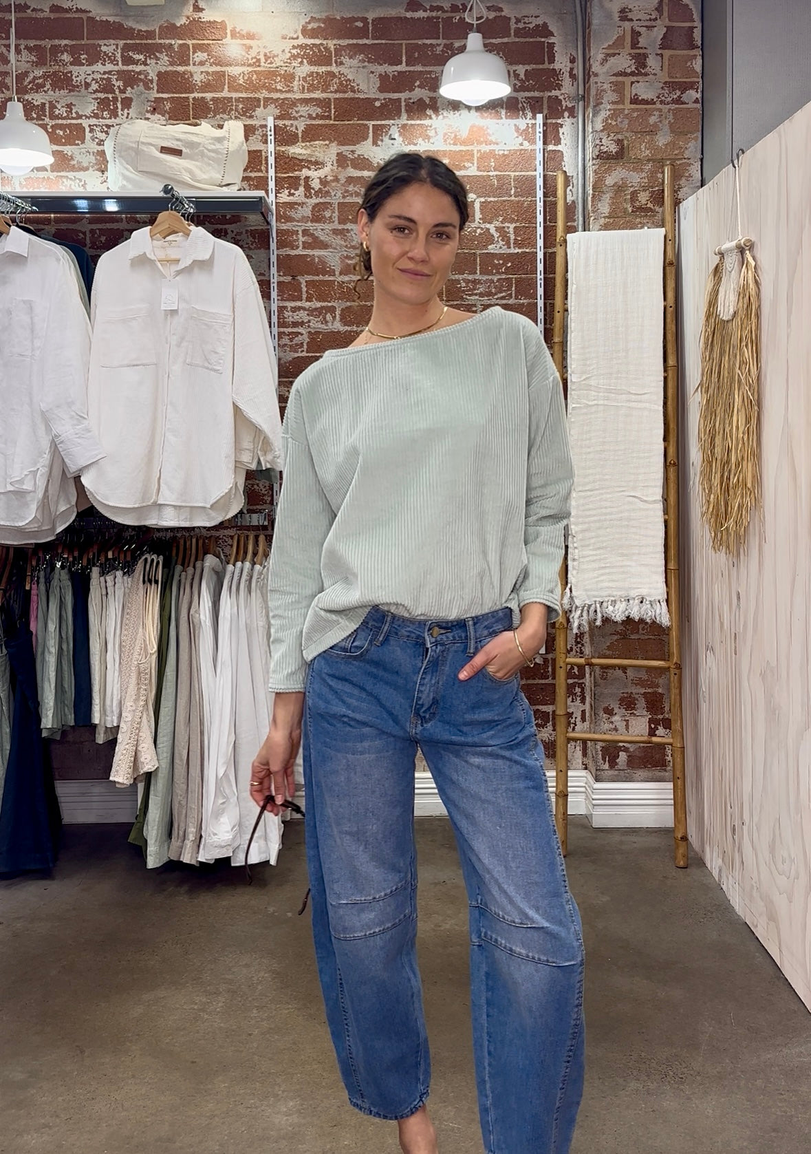 Georgia Cord Knit Seafoam