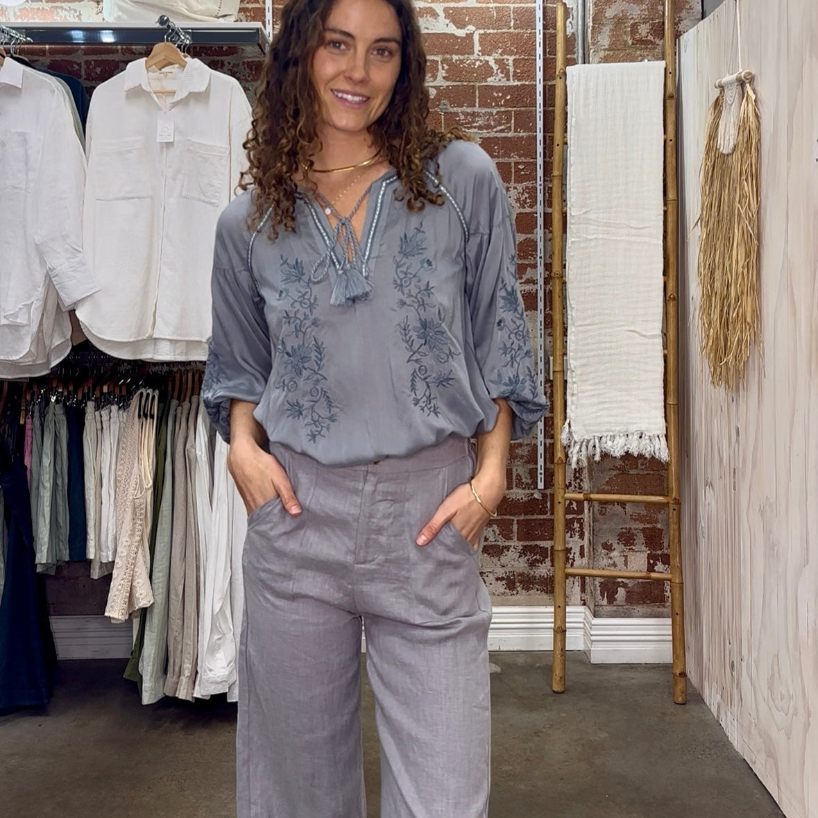 Desert Bloom Blouse Silvermoon