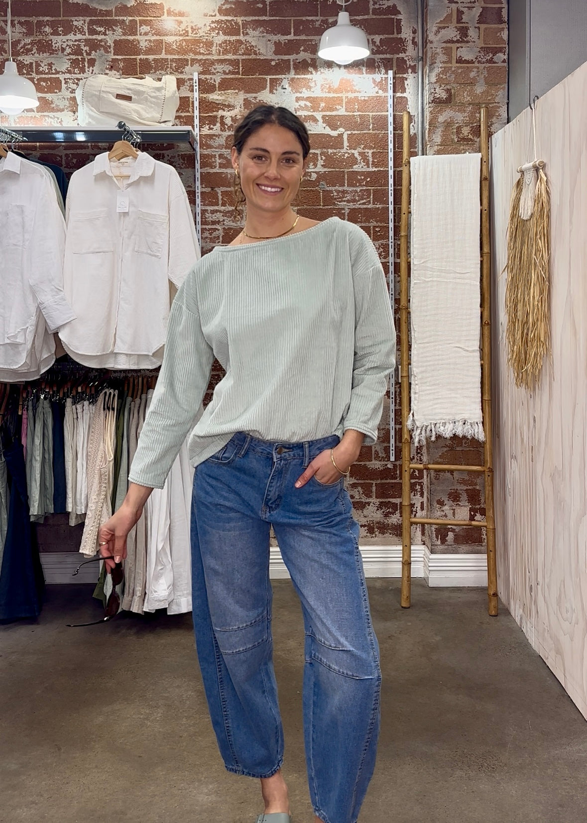 Georgia Cord Knit Seafoam