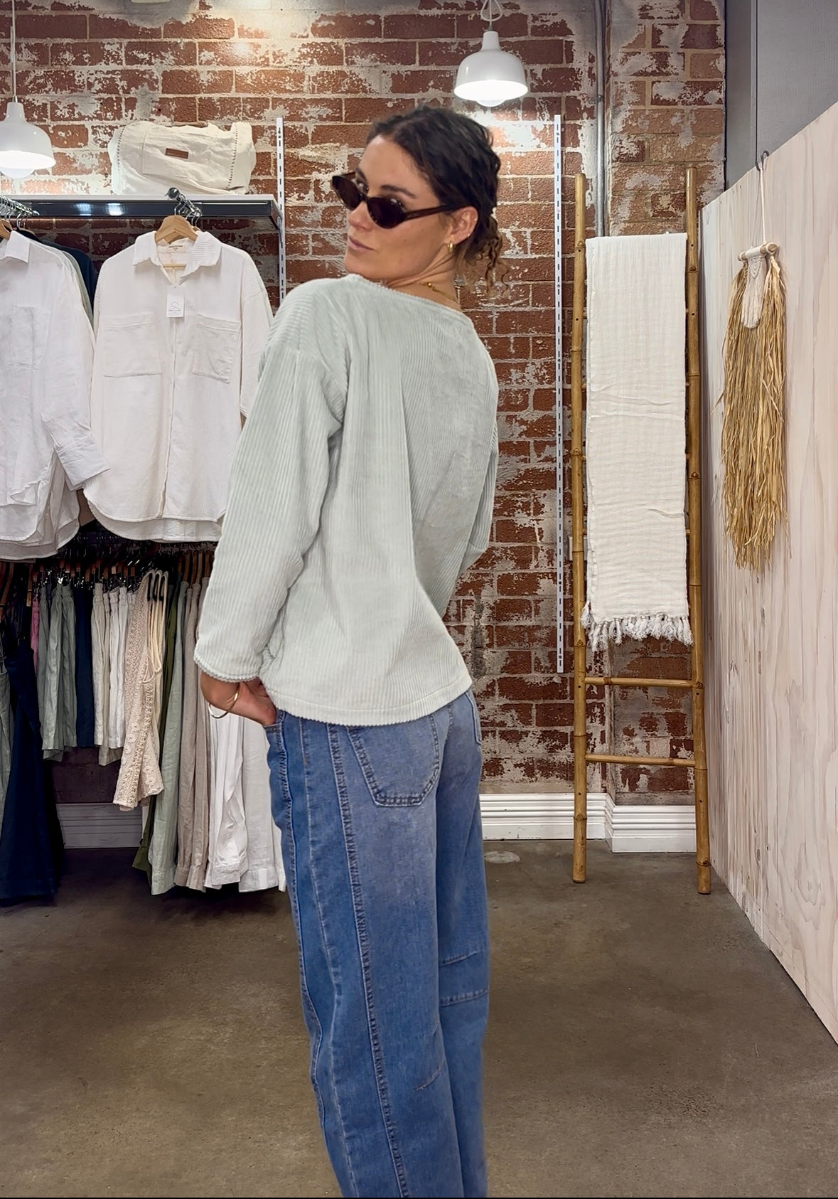 Georgia Cord Knit Seafoam