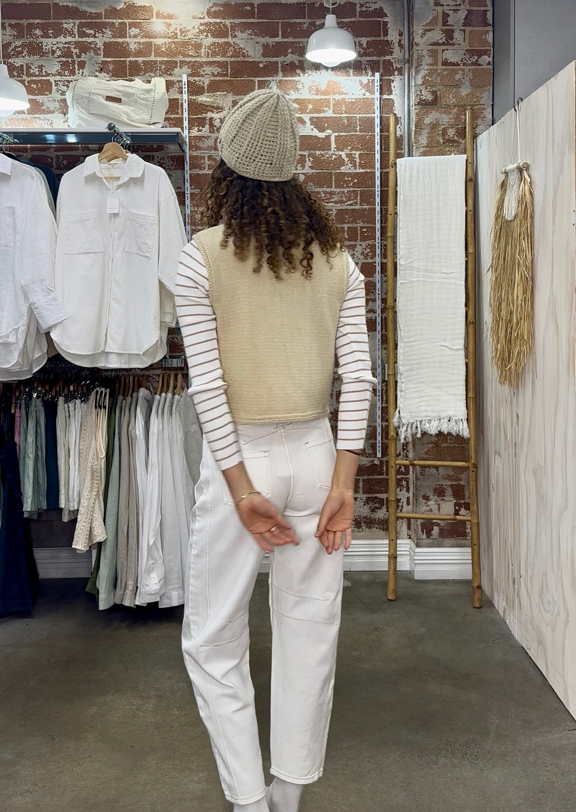 Ava Knit Vest 100% Cotton