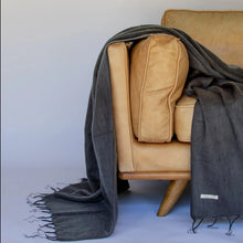 Load image into Gallery viewer, Blanket/Throw/Oversize Wrap Charcoal

