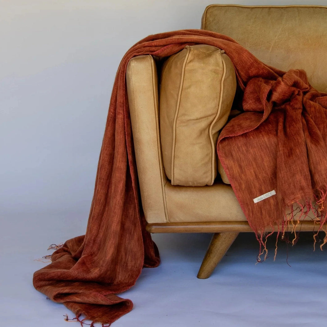 Blanket/Throw/Oversize Wrap Terracotta