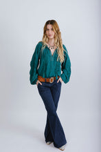 Load image into Gallery viewer, Desert Bloom Blouse Jade
