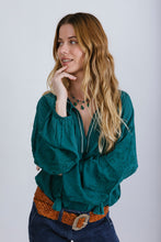 Load image into Gallery viewer, Desert Bloom Blouse Jade
