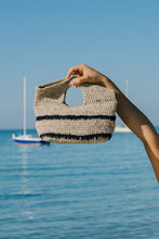 Load image into Gallery viewer, Mini Elle Clutch Bag Navy Stripe
