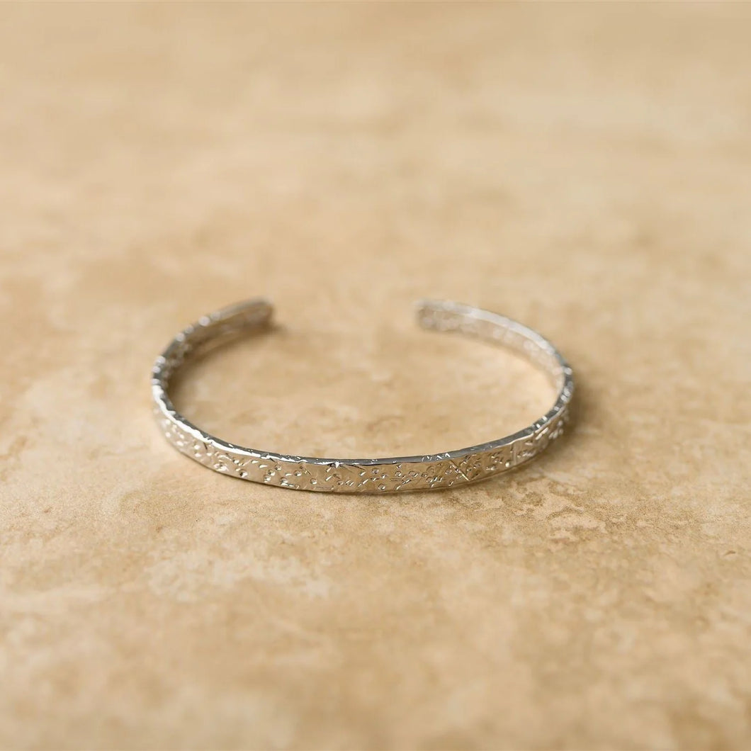 Delilah 18kt Silver Plated Cuff Bracelet