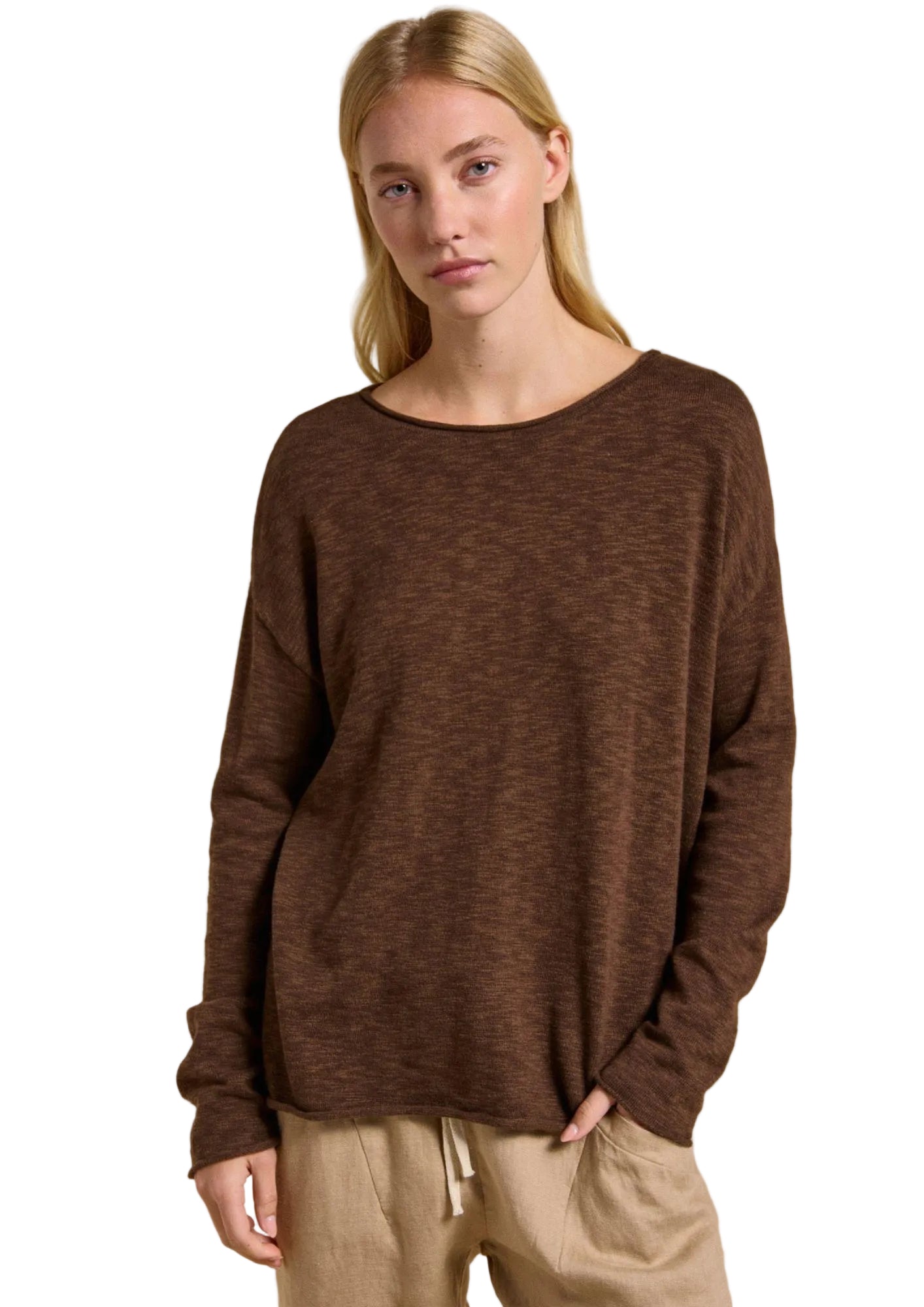 Nellie Top Chocolate - Desert to Ocean