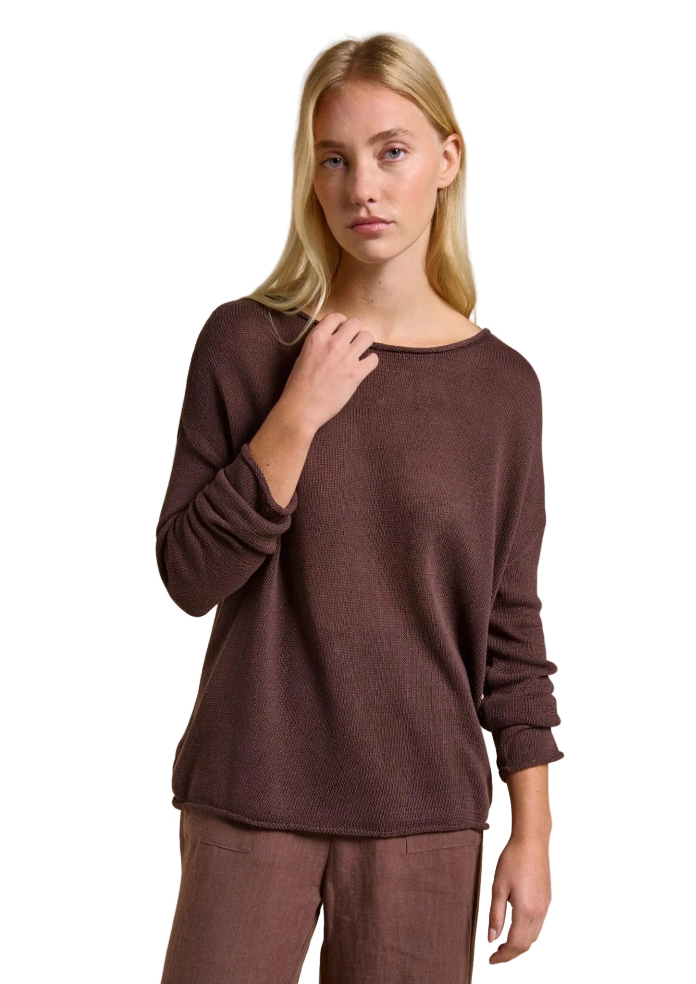 Nellie Top Chocolate - Desert to Ocean