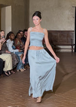 Load image into Gallery viewer, Castaway Maxi Slip Skirt Oyster

