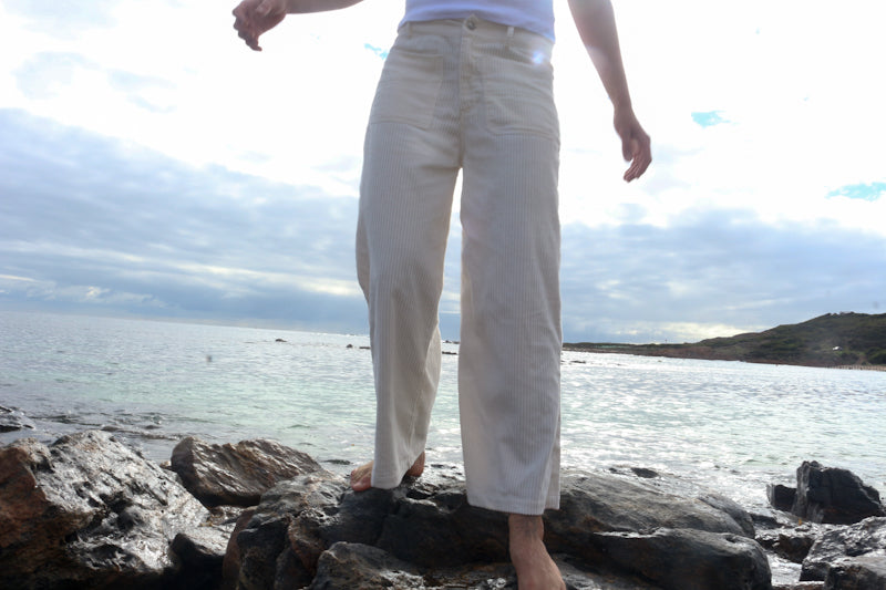 Horizon Cord Pant Cloud - Desert to Ocean