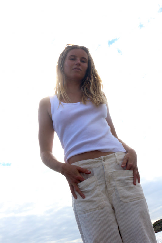 Horizon Cord Pant Cloud - Desert to Ocean