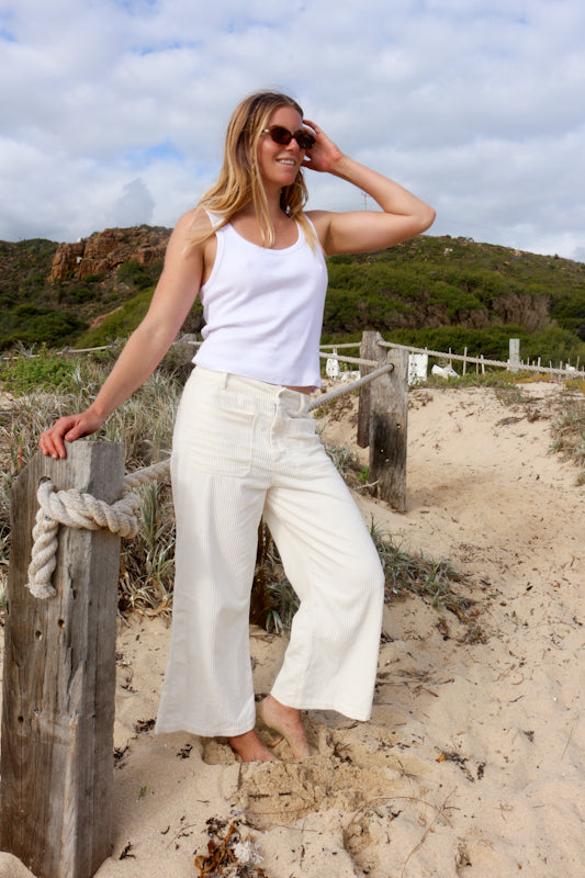Horizon Cord Pant Cloud - Desert to Ocean