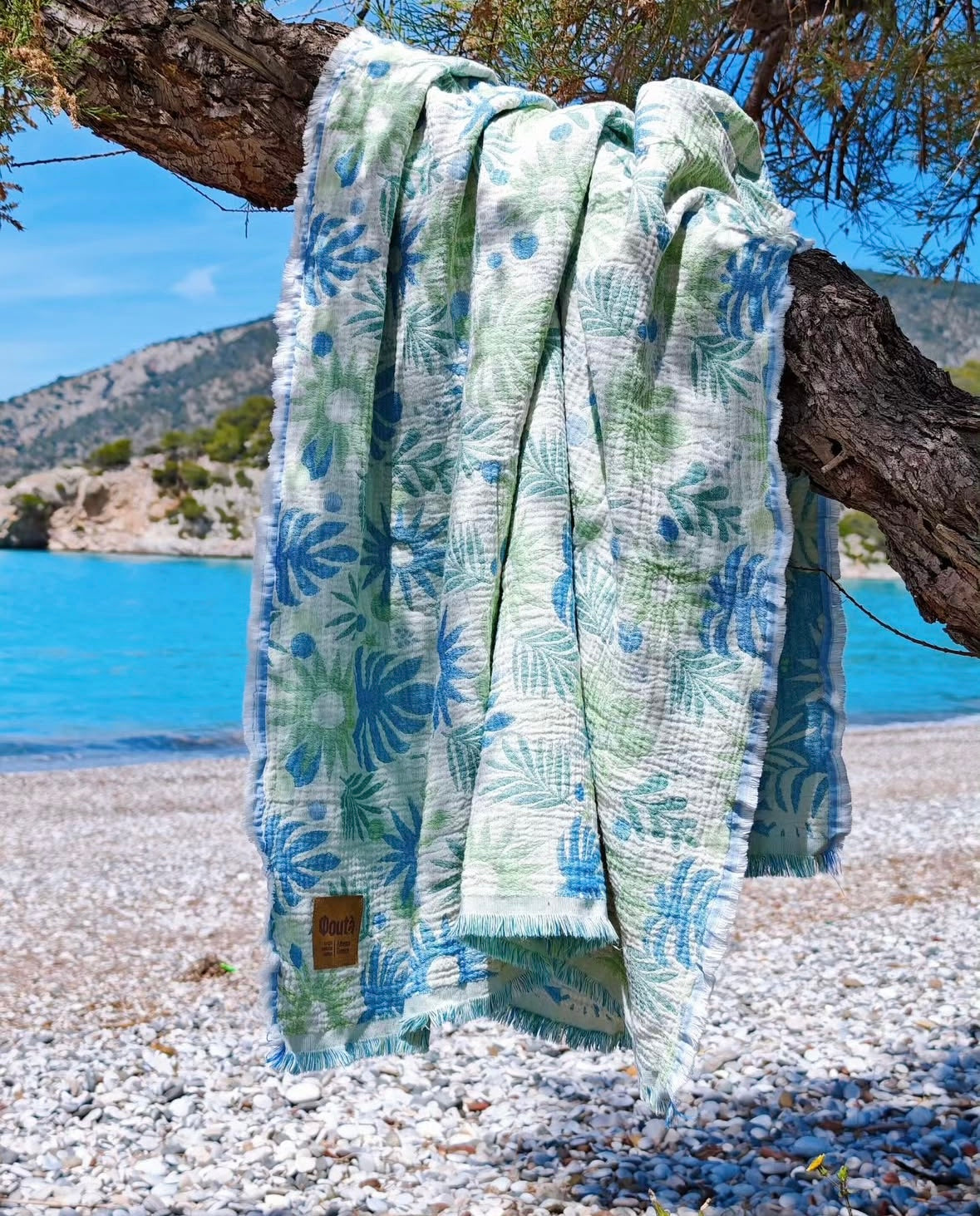 Flower Abstract Organic Towel