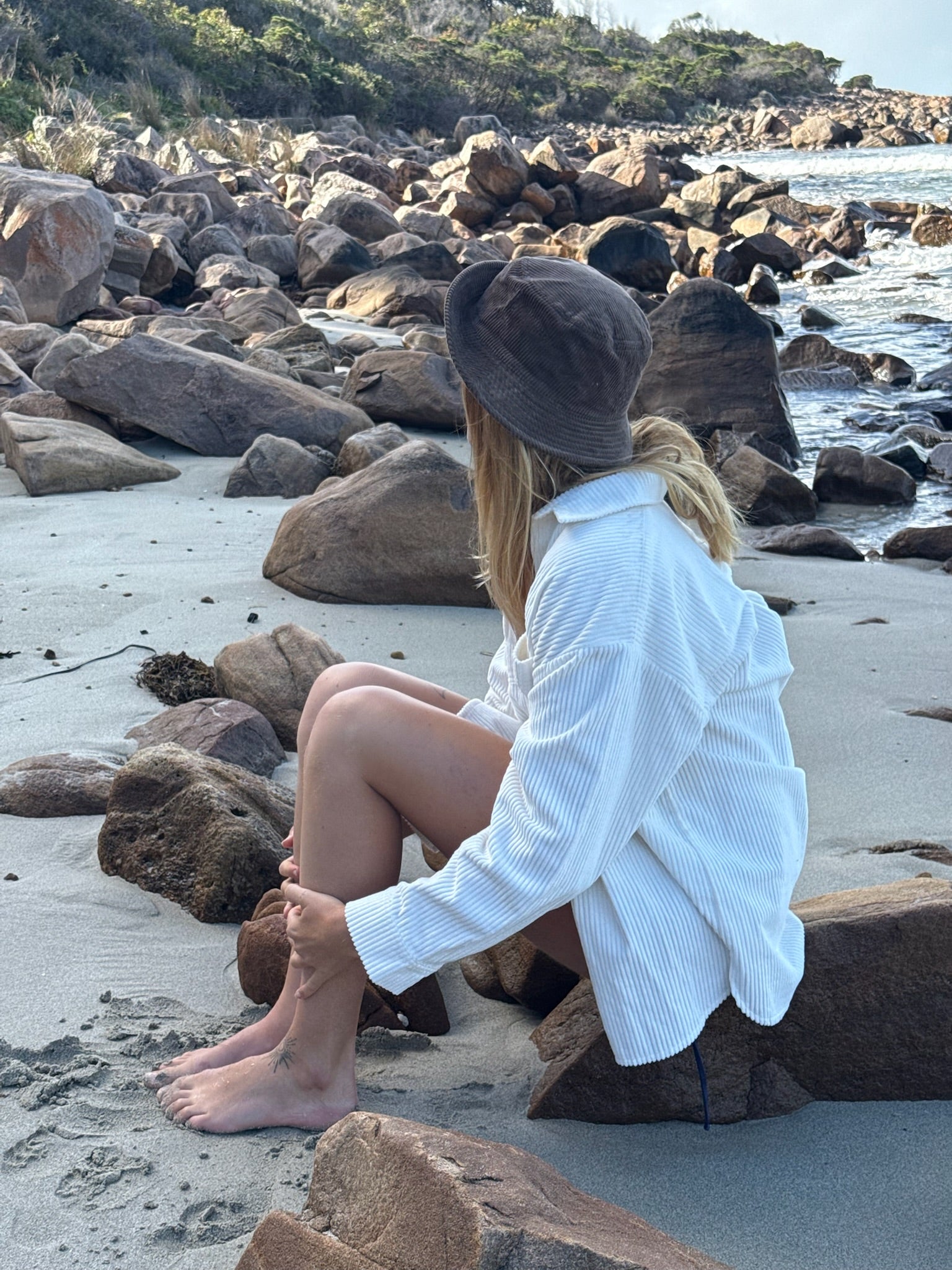DTO Cotton Corduroy Bucket Hat Walnut