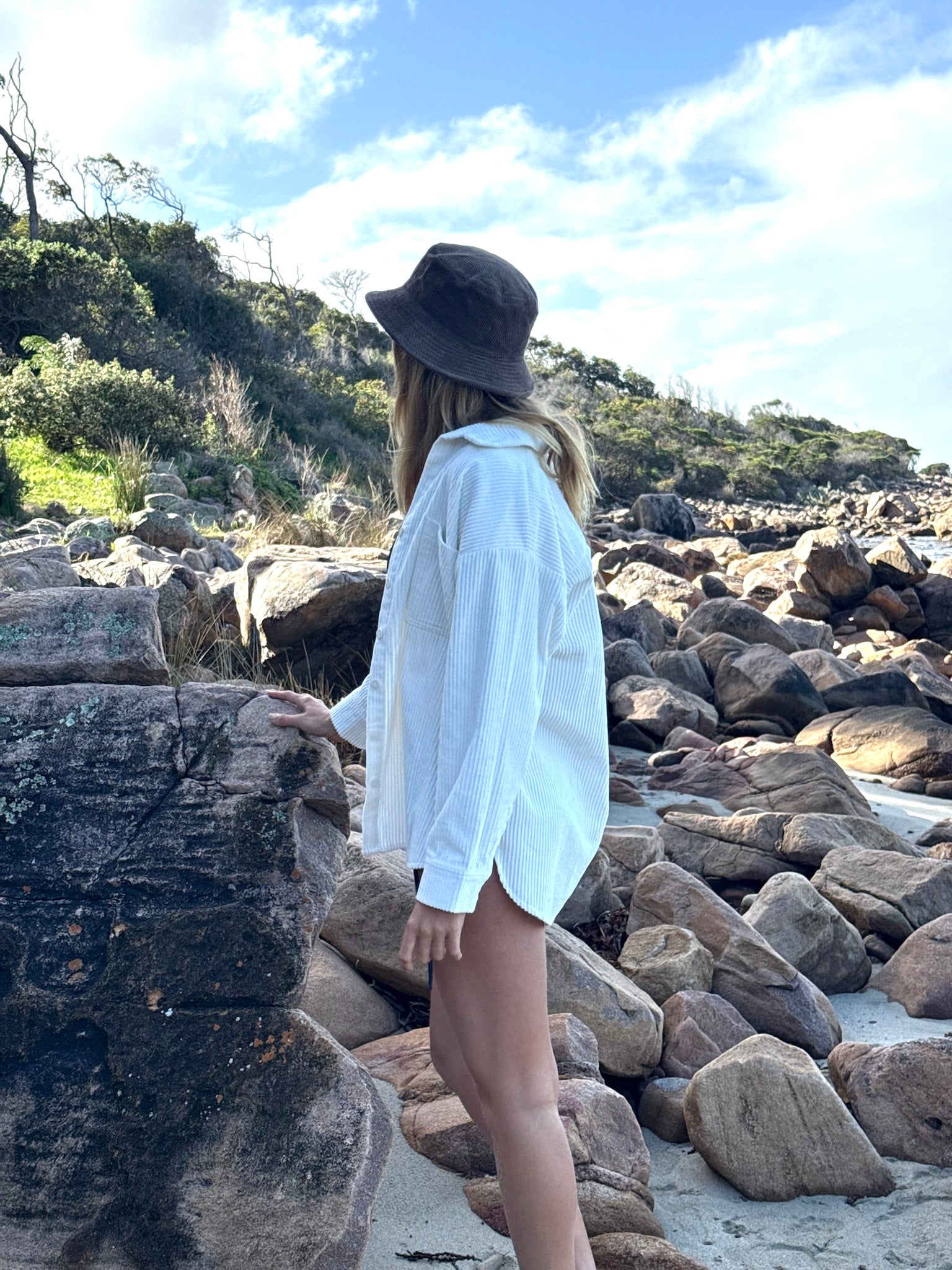 DTO Cotton Corduroy Bucket Hat Walnut