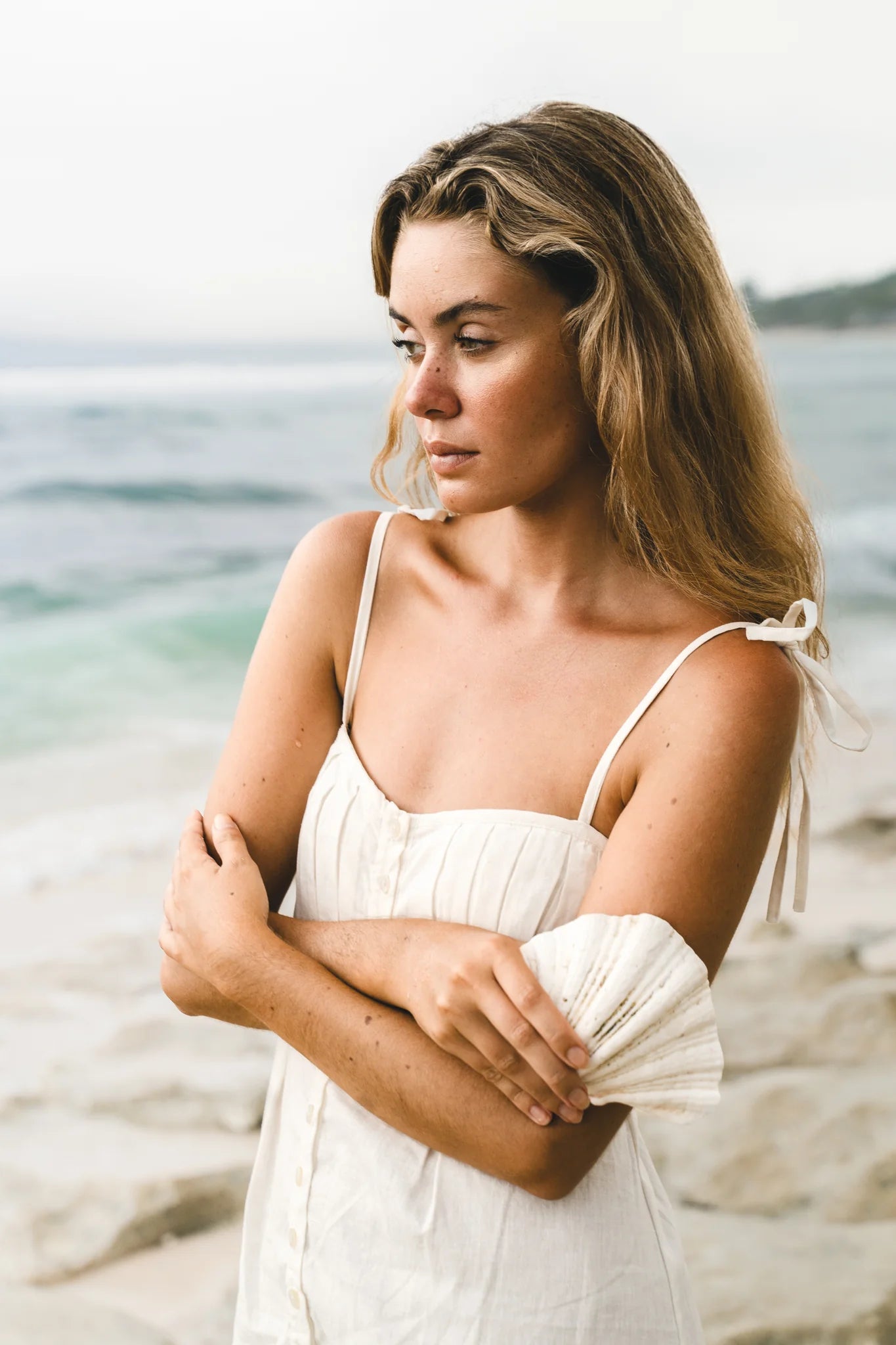 Isla Mini Dress Bone