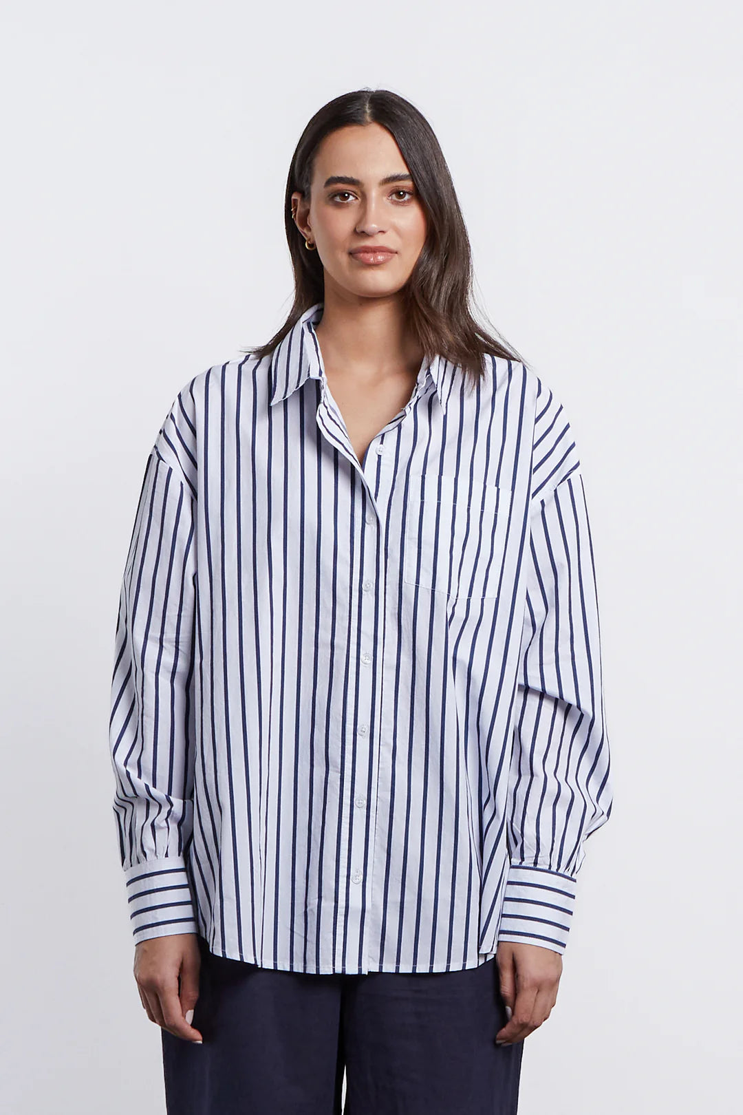 Joliet Poplin Stripe Shirt