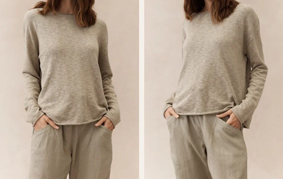 Nellie Top Khaki 100% Cotton