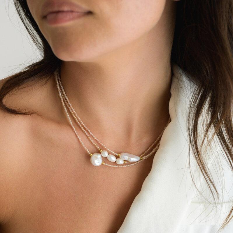 Koah Necklace Large Bead - Desert to Ocean
