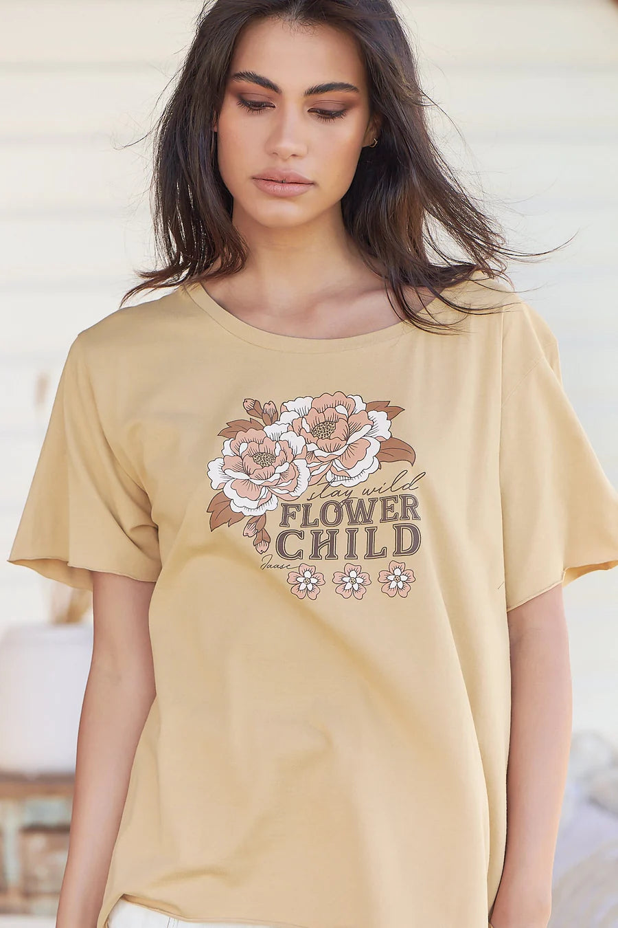 Wild Child T Shirt Latte