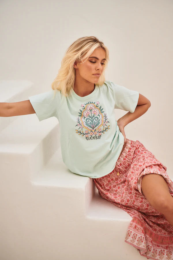 Flora Aqua Jaase Vintage Tee
