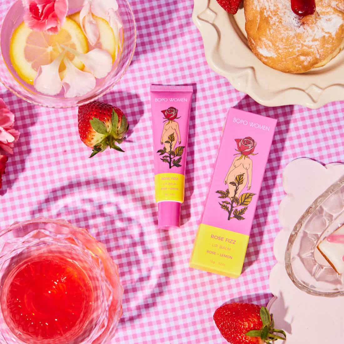 Rose Fizz Lip Balm - Desert to Ocean