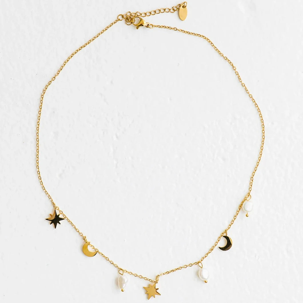 Moonstruck Necklace 18kt Gold Plated Necklace