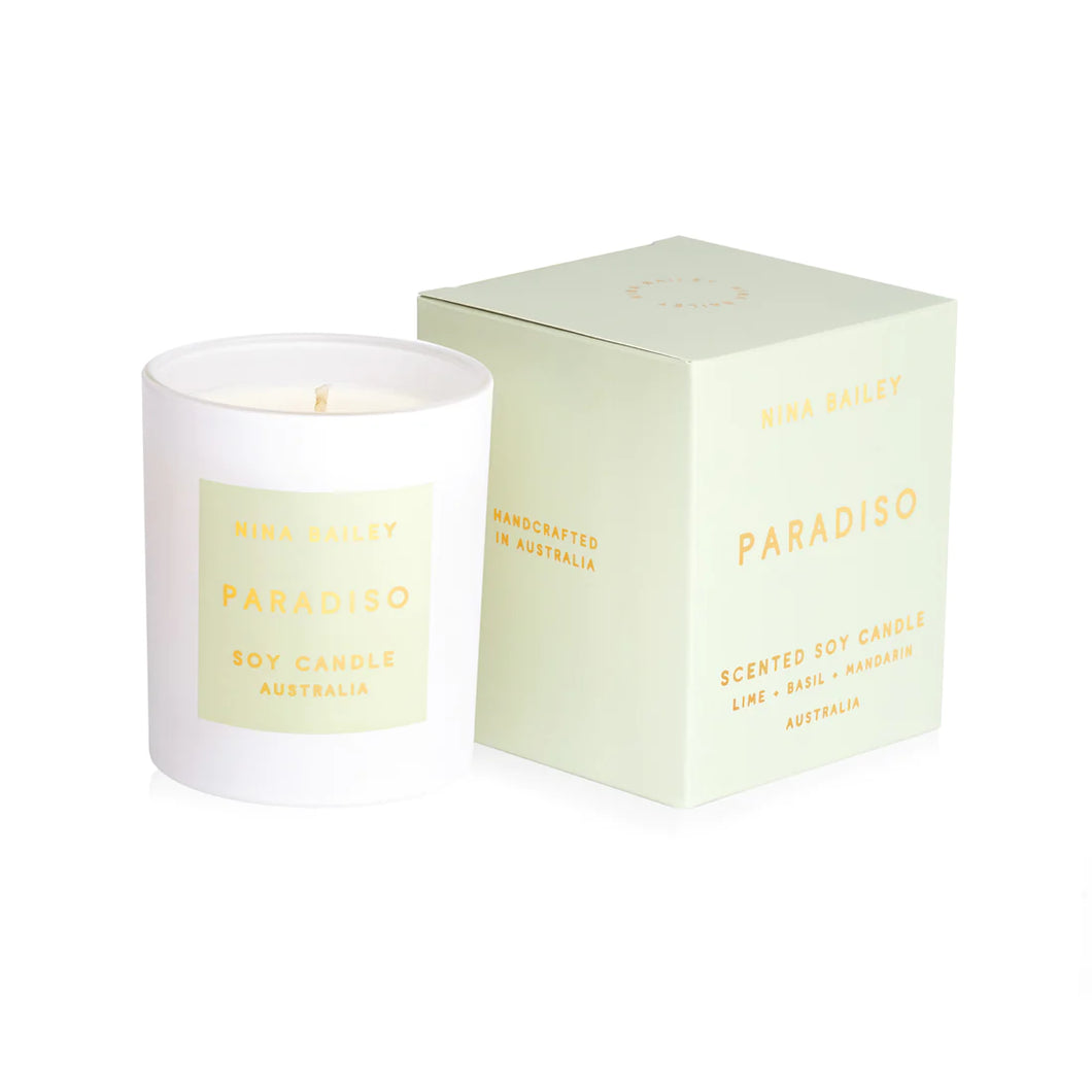 Paradiso - Lime Basil Mandarin Soy Candle