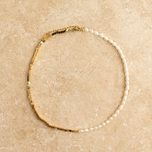 Load image into Gallery viewer, Nala Handcrafted Freshwater Pearls Crushed Gold Stones Necklace
