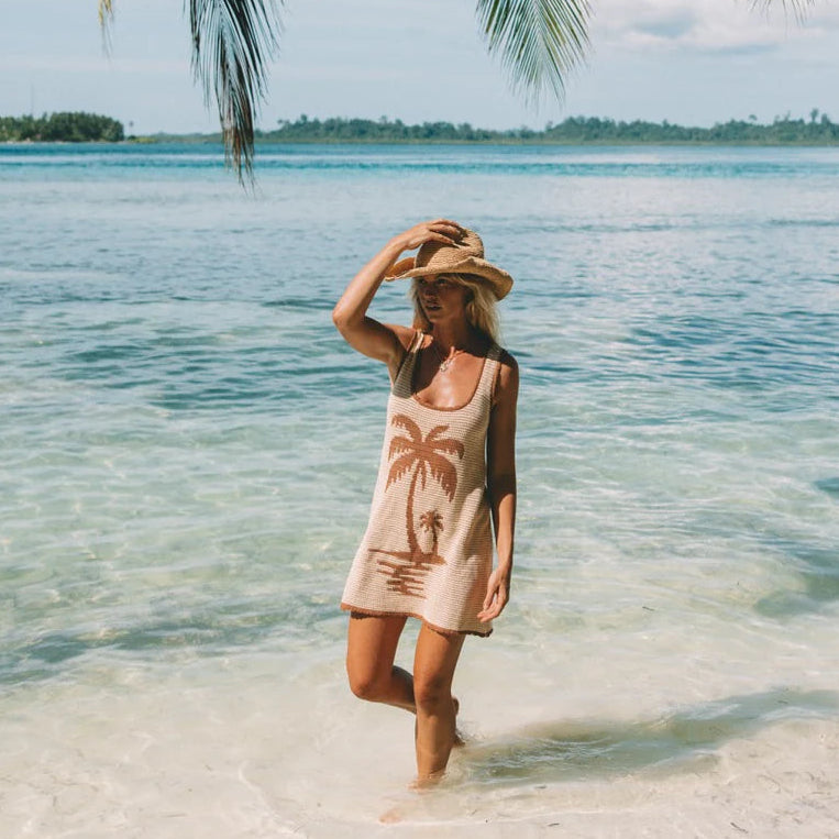 Palm Beach Knit Dress Sand