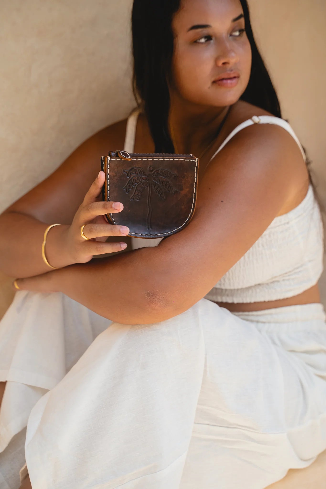 Palms Pouch Vintage Brown