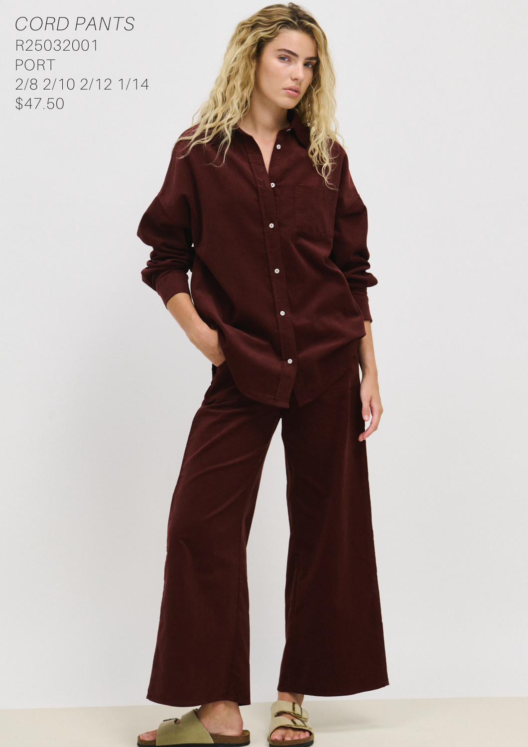 Cord Pant Port