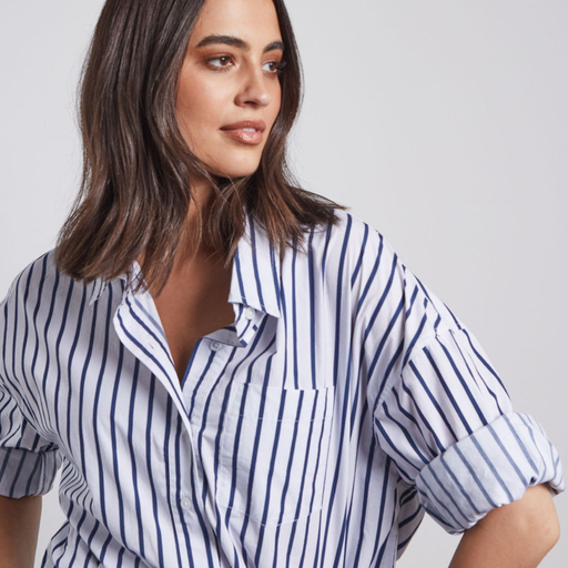 Joliet Poplin Stripe Shirt
