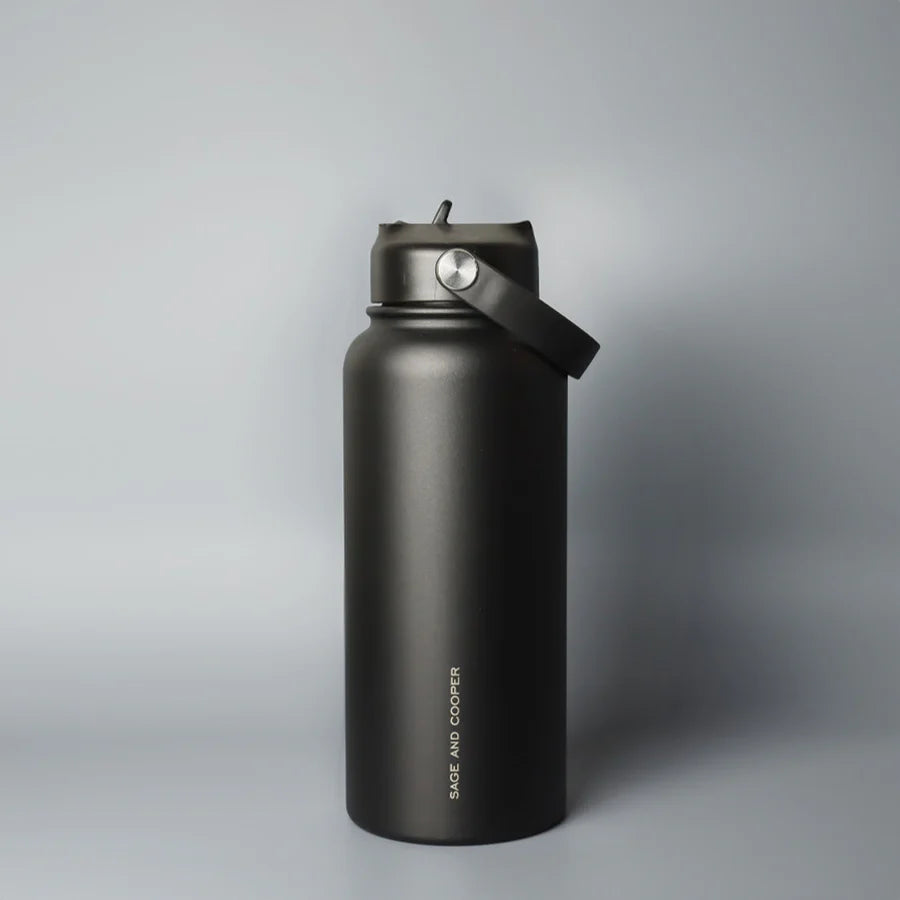 1 Litre Insulated Drink Bottle Sage & Cooper