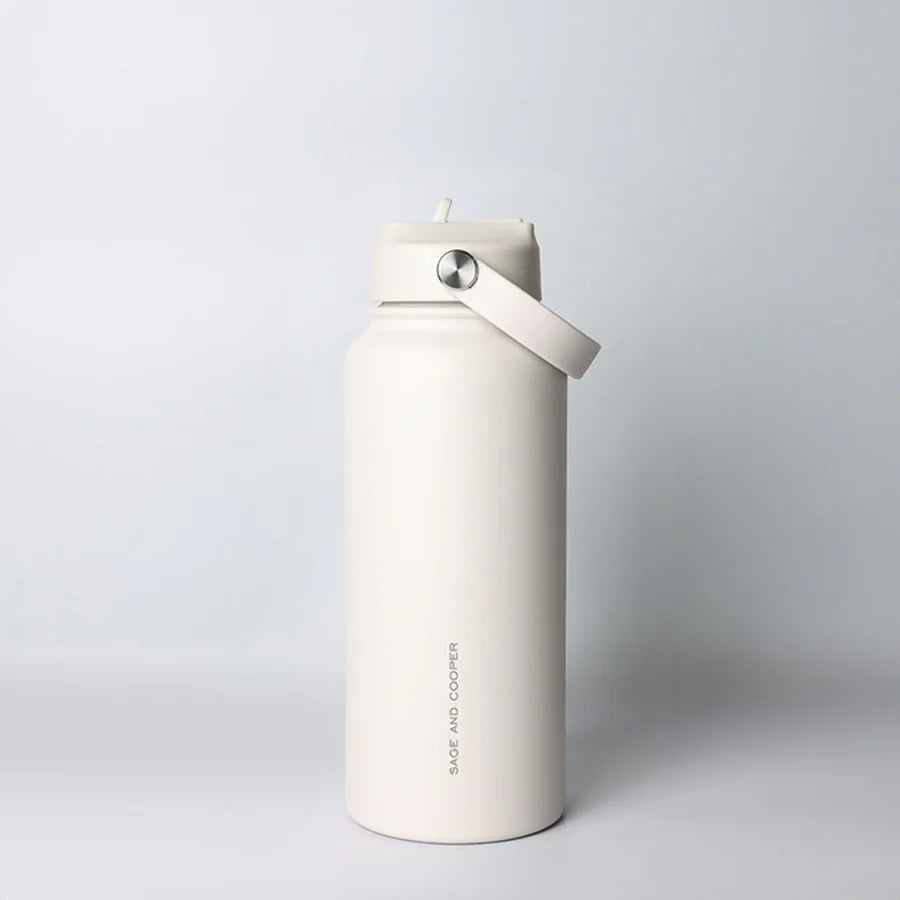 1 Litre Insulated Drink Bottle Sage & Cooper