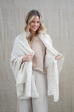 Load image into Gallery viewer, Euro Summer Scarf/Sarong Natural 100% Linen
