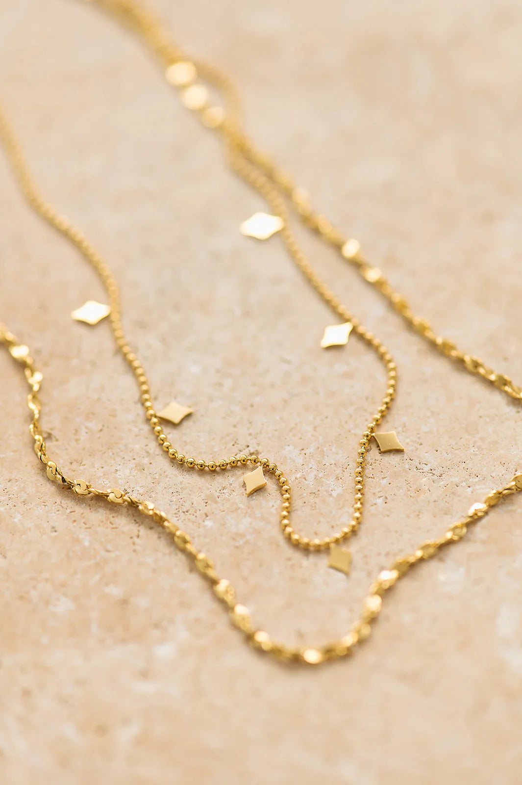 Spade Diamond Pendants 18kt Gold Plated Necklace