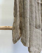 Load image into Gallery viewer, Leno Natural Knitted 100% Linen Throw/ Large Scarf
