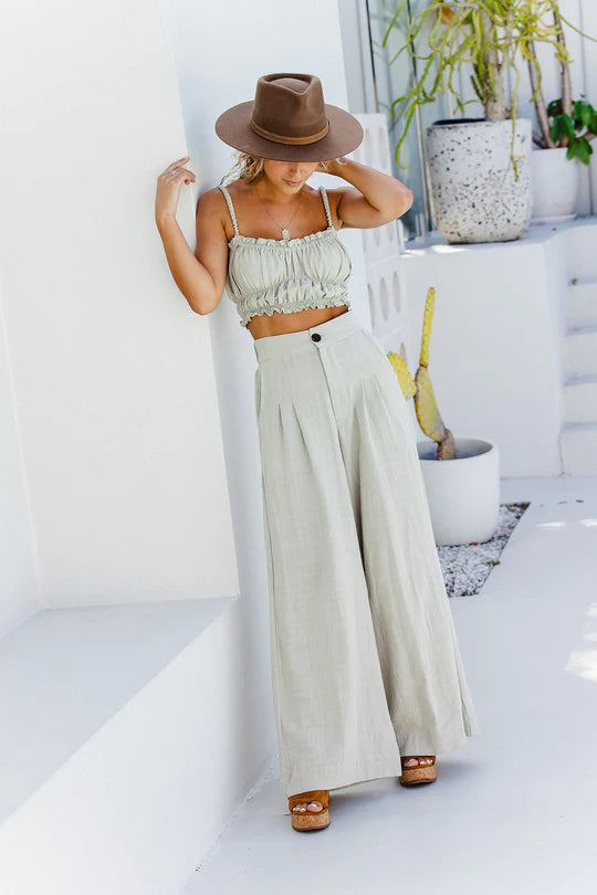 Sophie Crop Pistachio