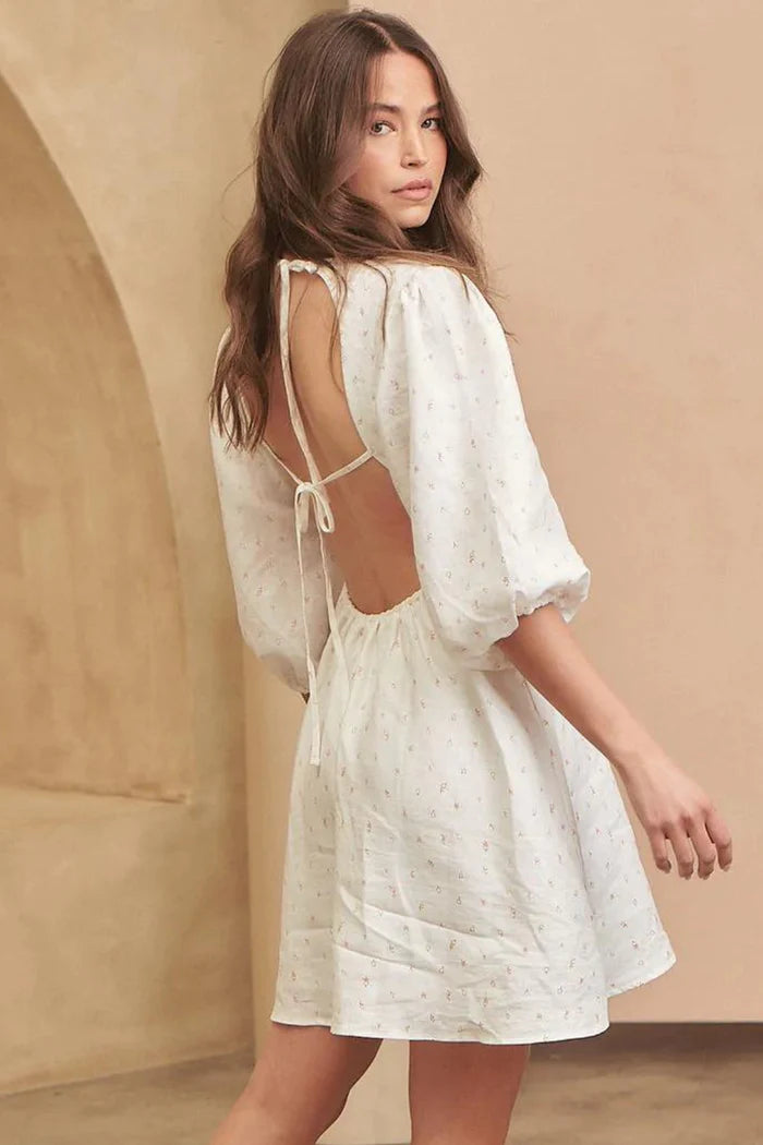 Mystic Moon Azure Mini Dress