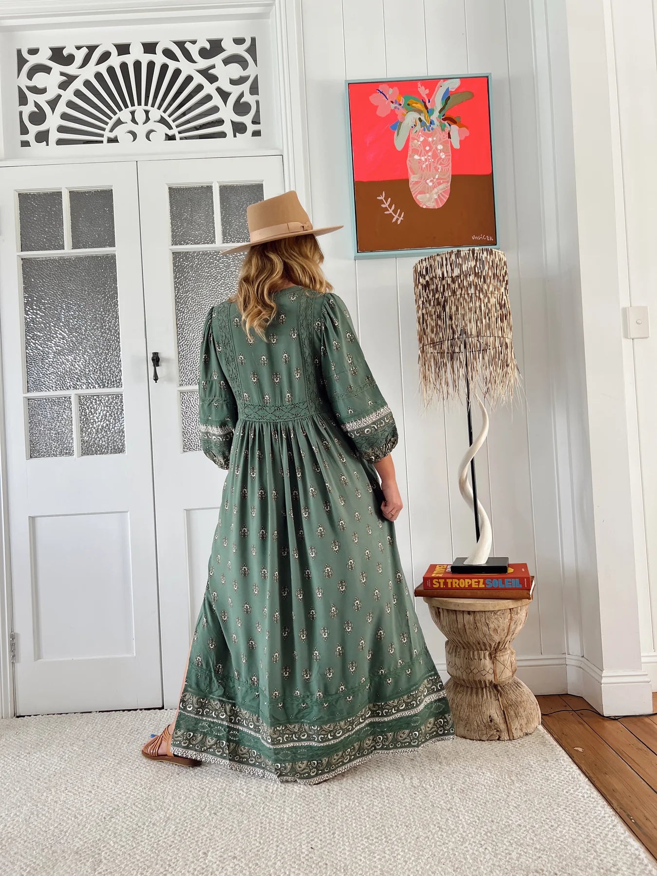 Viridian Meadow Maxi Dress