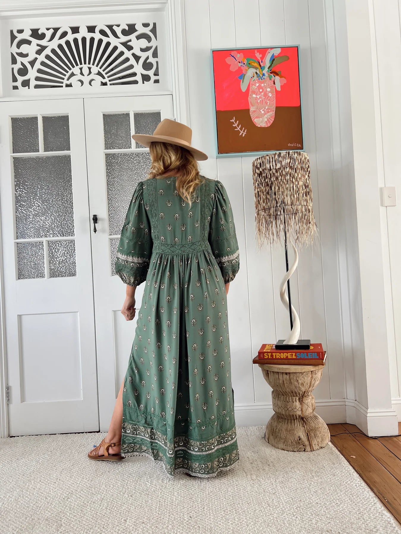 Viridian Meadow Maxi Dress