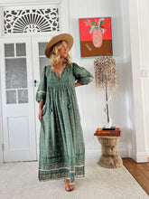 Load image into Gallery viewer, Viridian Meadow Maxi Dress
